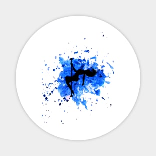 Blue Splash - Poledance art Magnet